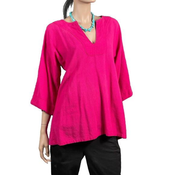 New Hero Pink Native American Shirt Cotton Large - Picture 8 of 9